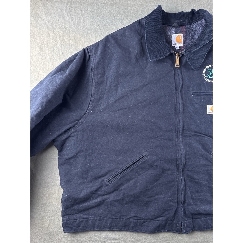 Carhartt J001 BLK Detroit Jacket USA Made Blanket Lined Workwear 4XL - Picture 6 of 16